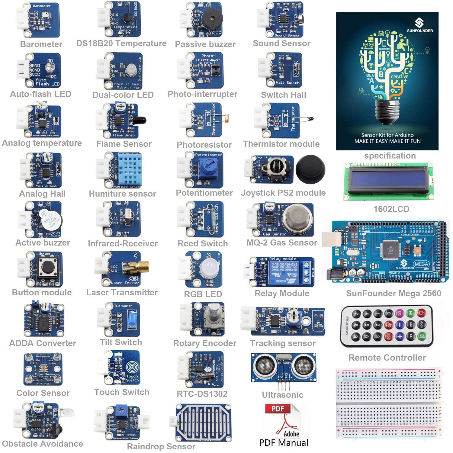 Amazing and affordable Sunfounder sensor kit